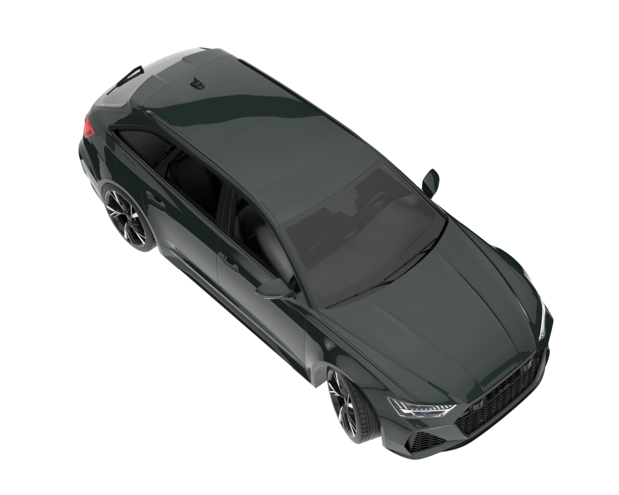 Modern car isolated on transparent background. 3d rendering - illustration png