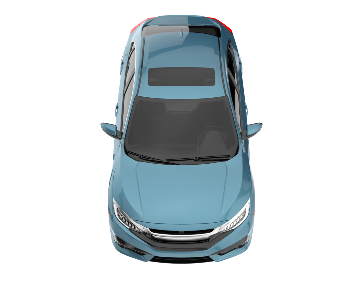 voiture moderne isolée sur fond transparent. rendu 3d - illustration png