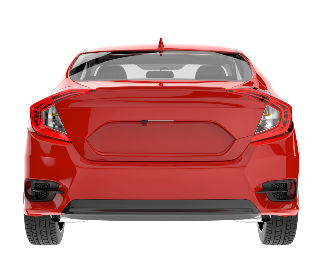 Modern car isolated on transparent background. 3d rendering - illustration png