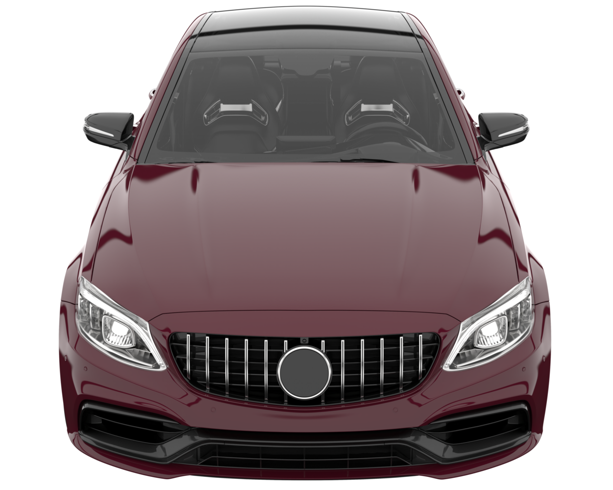 Modern car isolated on transparent background. 3d rendering - illustration png