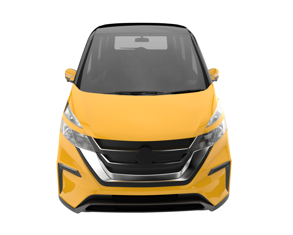 Modern car isolated on transparent background. 3d rendering - illustration png