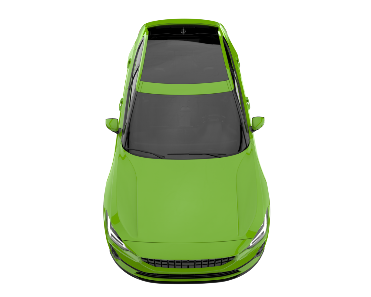 Modern car isolated on transparent background. 3d rendering - illustration png