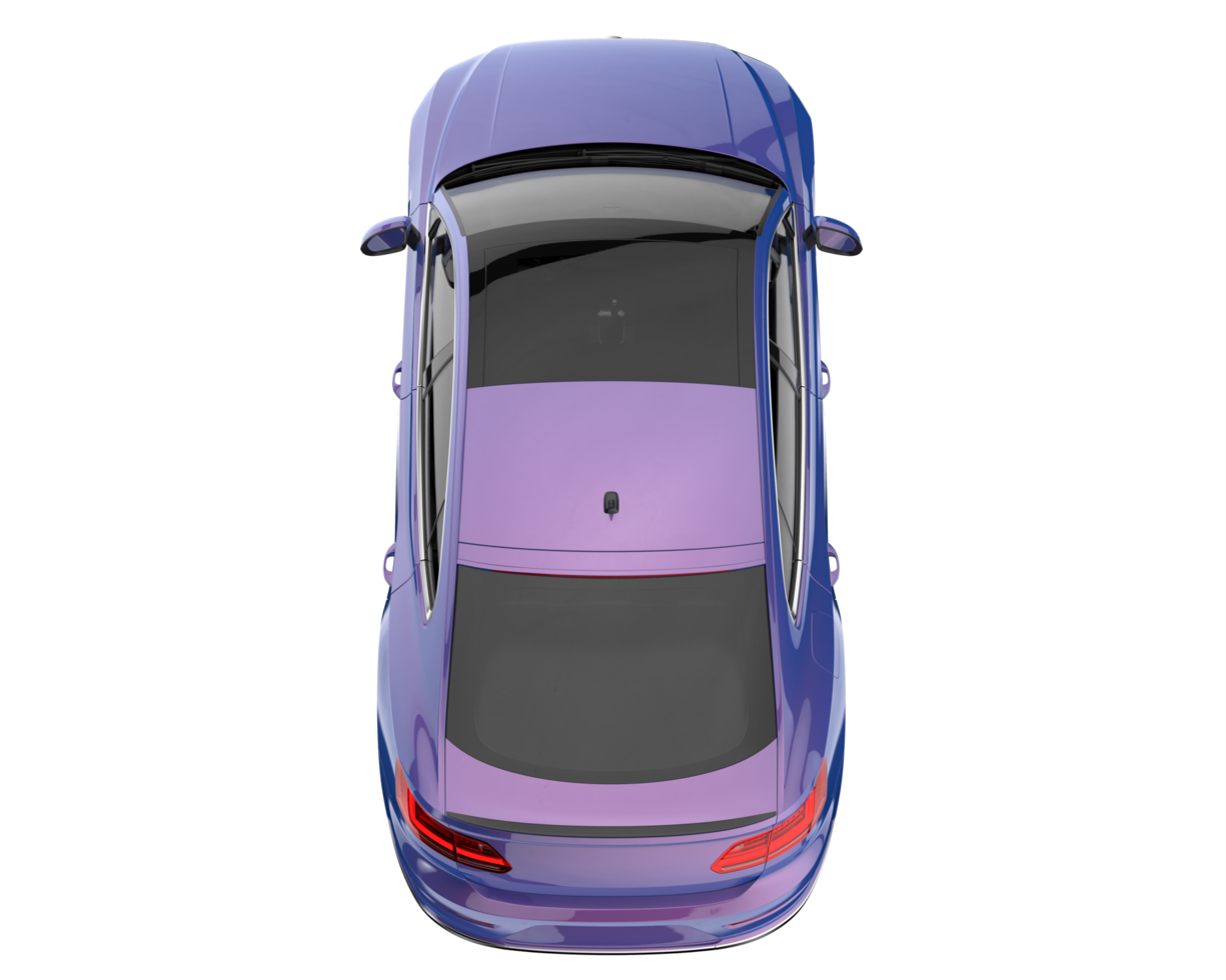 Modern car isolated on transparent background. 3d rendering - illustration png