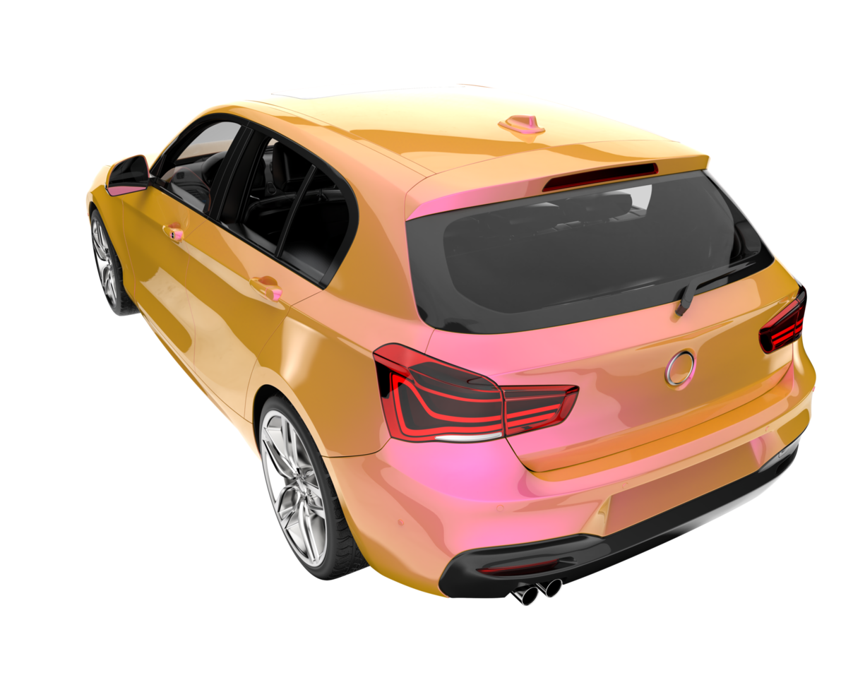 Modern car isolated on transparent background. 3d rendering - illustration png