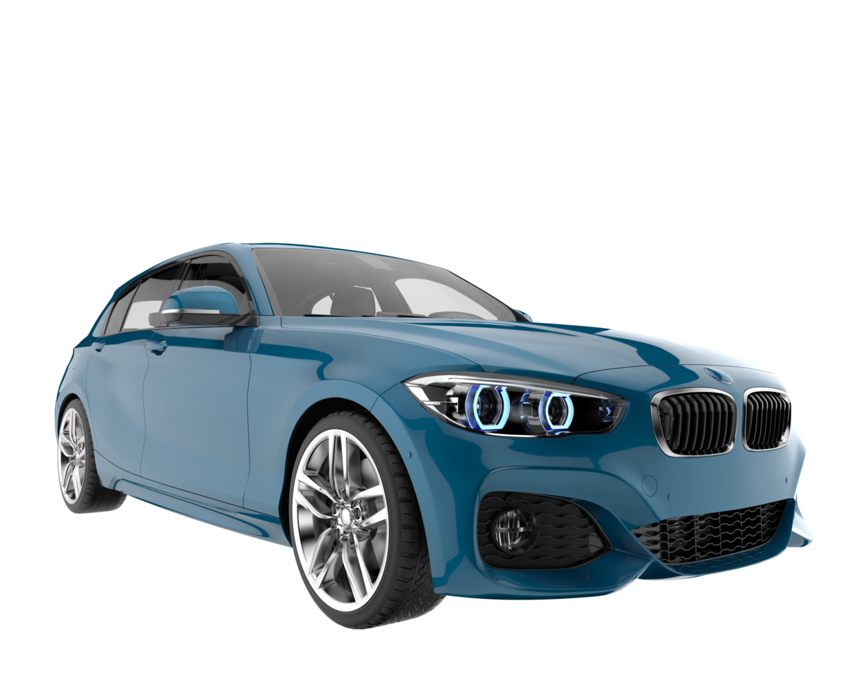 carro moderno isolado em fundo transparente. renderização 3D - ilustração png