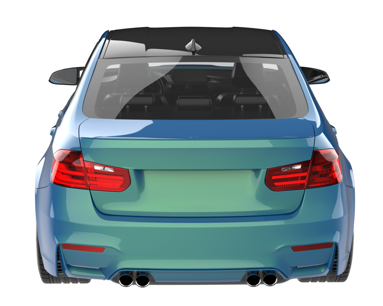 Modern car isolated on transparent background. 3d rendering - illustration png