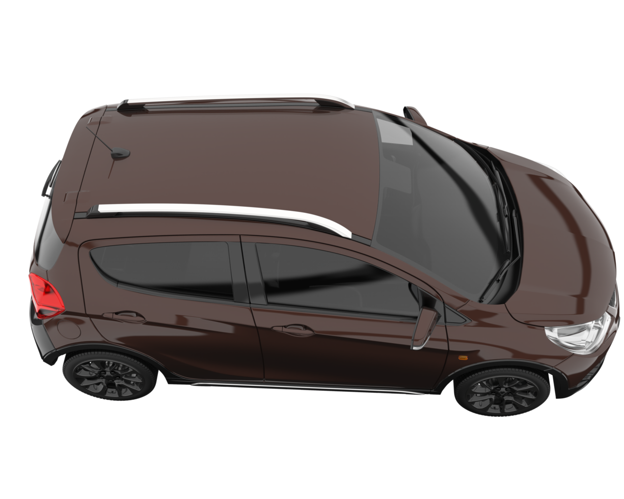 Modern car isolated on transparent background. 3d rendering - illustration png