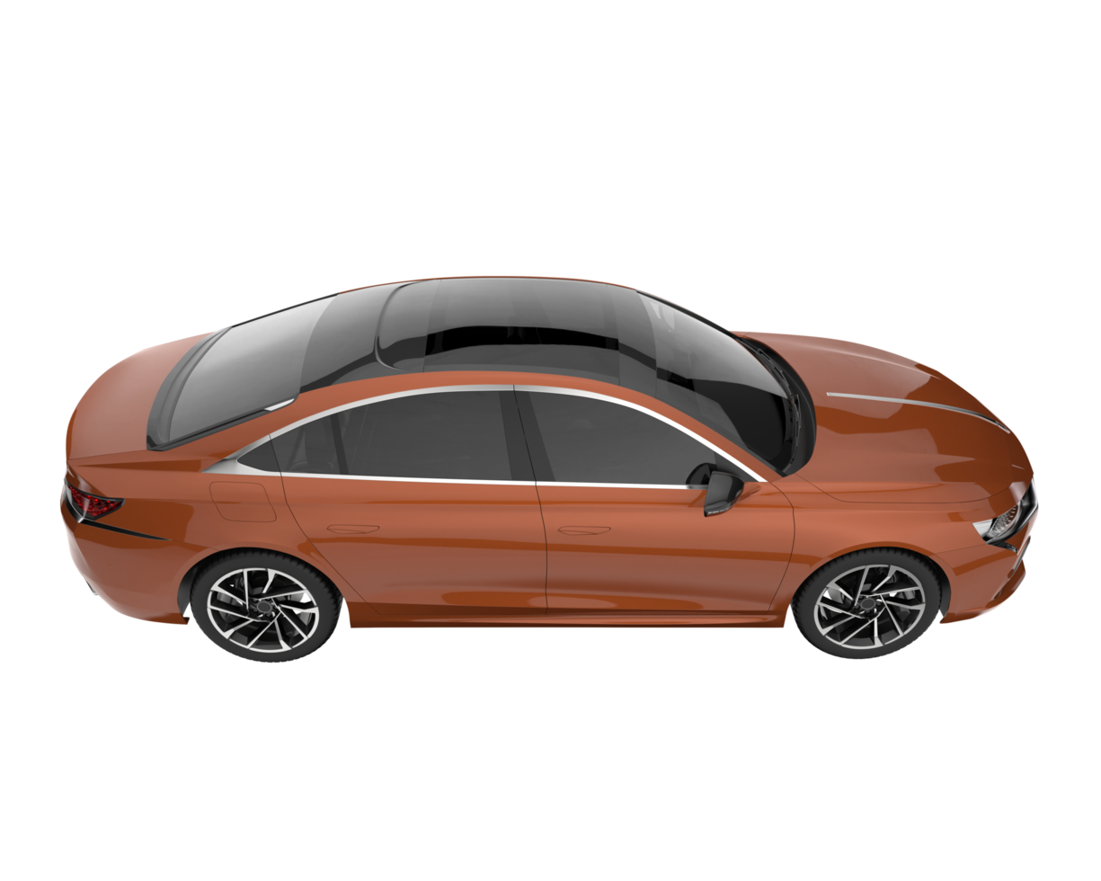 carro moderno isolado em fundo transparente. renderização 3D - ilustração png