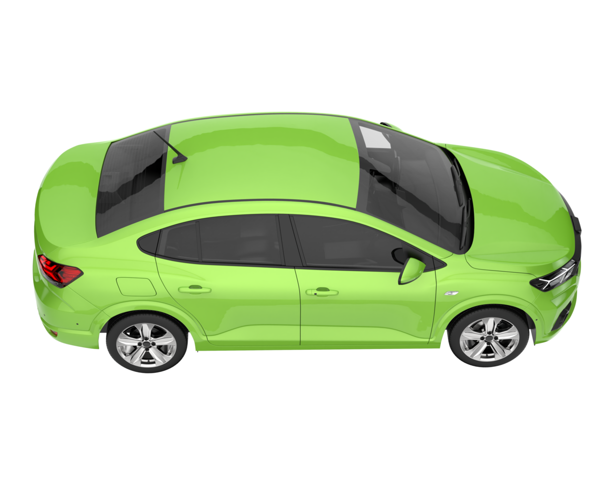 Modern car isolated on transparent background. 3d rendering - illustration png