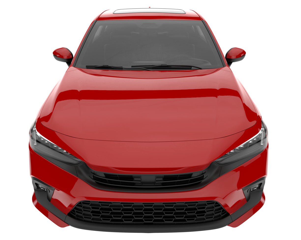 Modern car isolated on transparent background. 3d rendering - illustration png