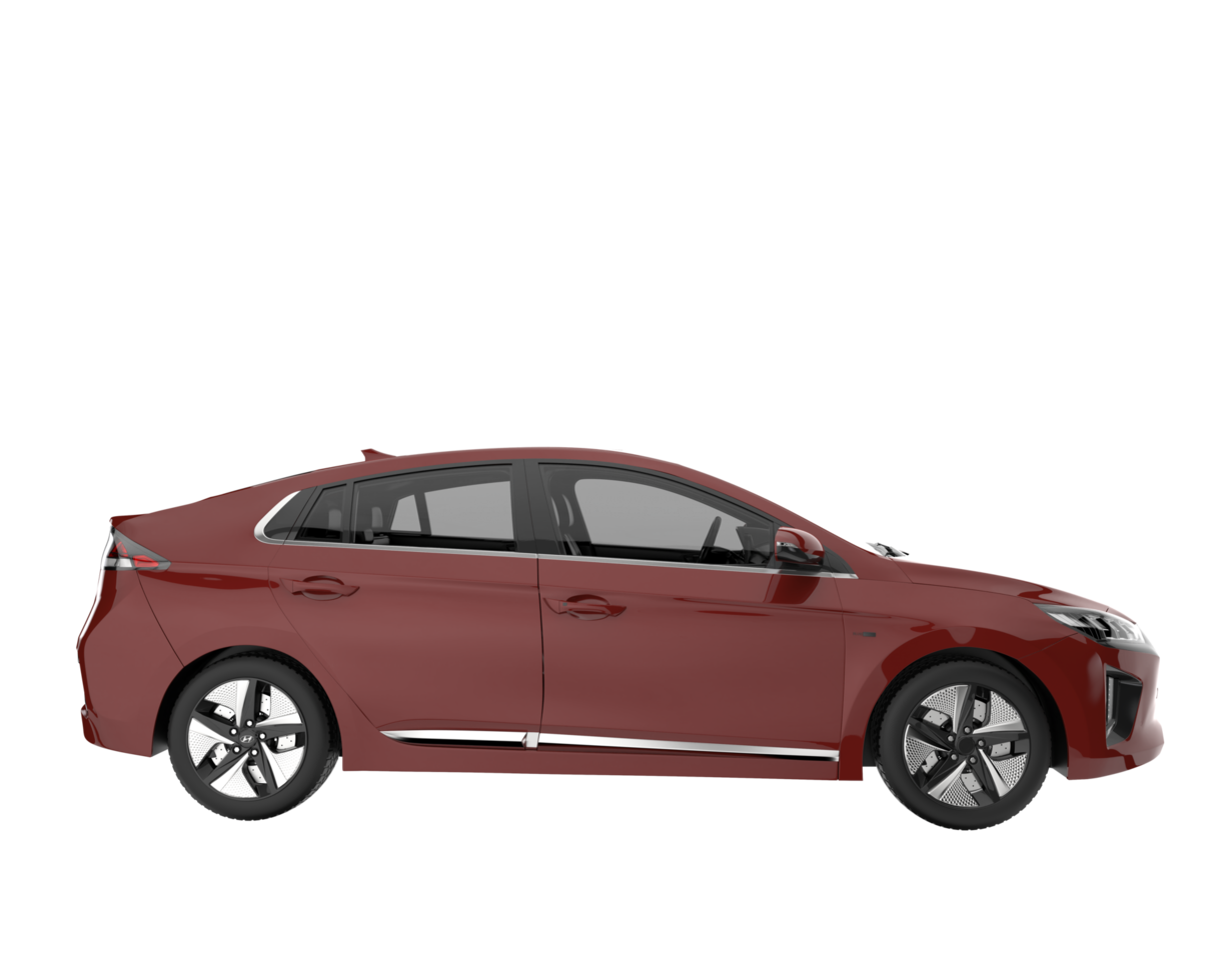 Modern car isolated on transparent background. 3d rendering - illustration png