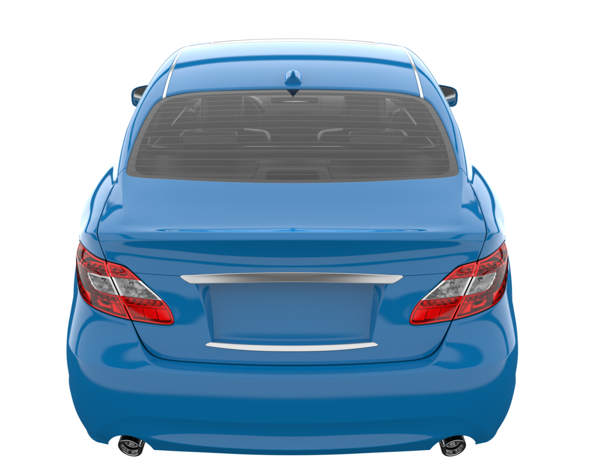 Modern car isolated on transparent background. 3d rendering - illustration png