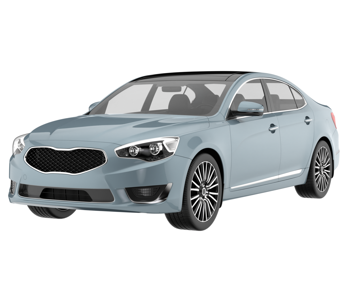 Modern car isolated on transparent background. 3d rendering - illustration png