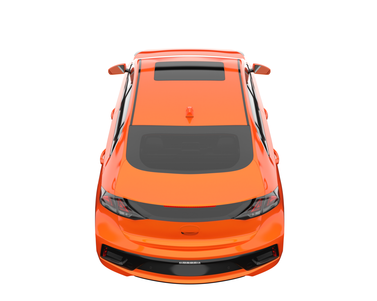 Modern car isolated on transparent background. 3d rendering - illustration png