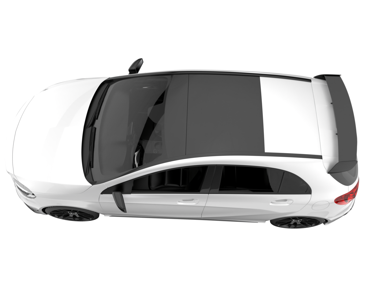 Modern car isolated on transparent background. 3d rendering - illustration png