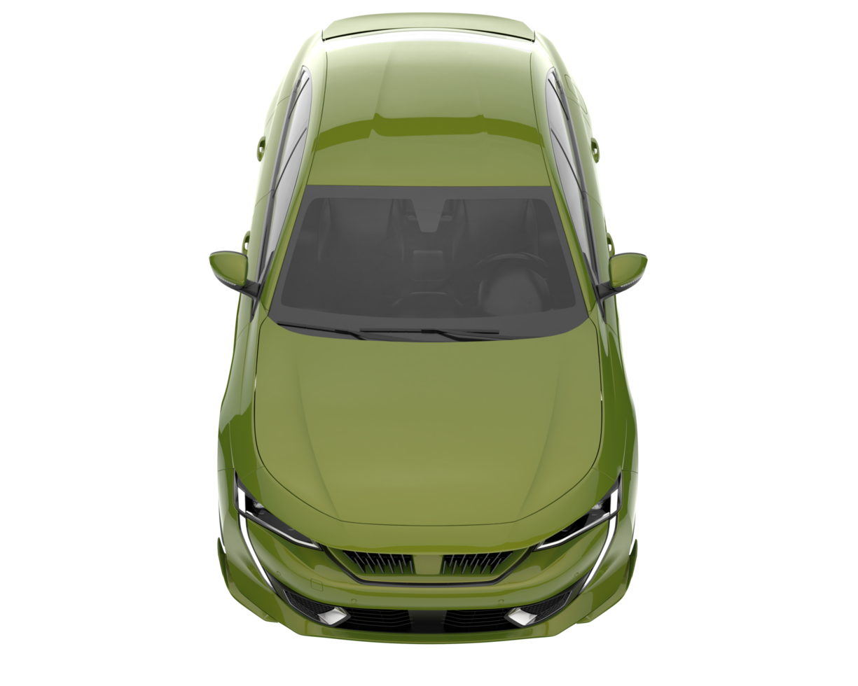 Modern car isolated on transparent background. 3d rendering - illustration png