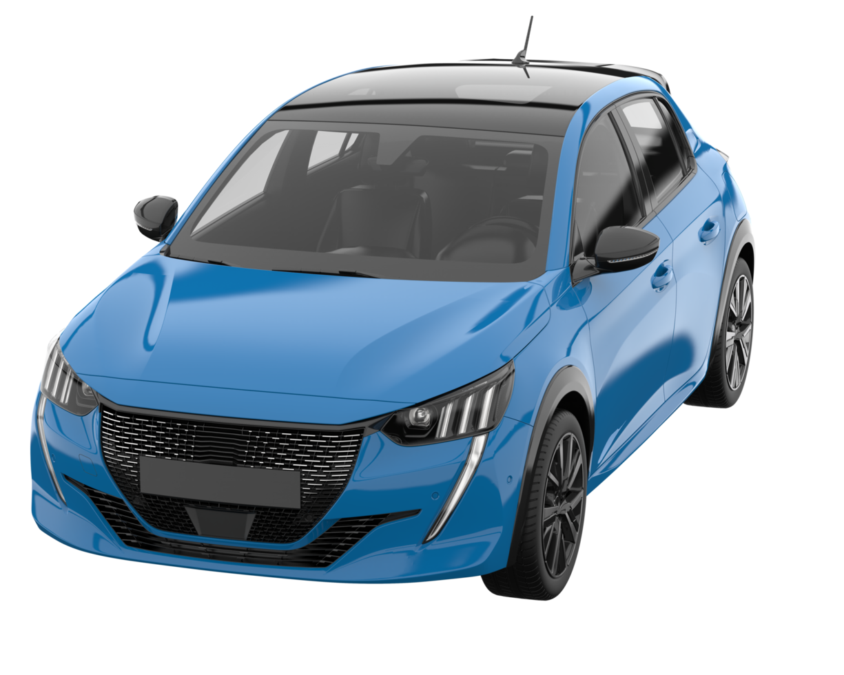 Modern car isolated on transparent background. 3d rendering - illustration png