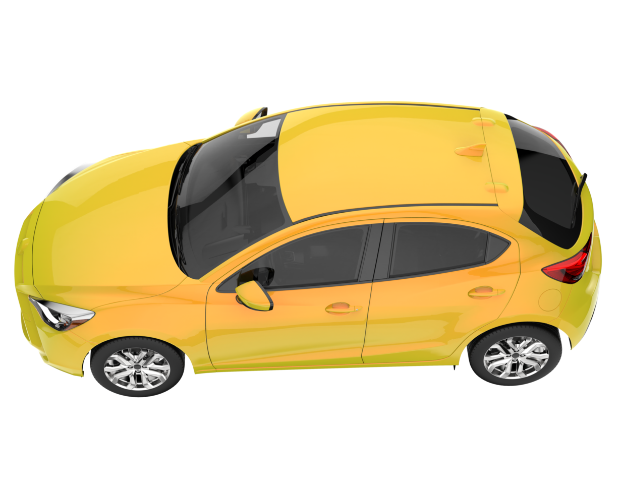Modern car isolated on transparent background. 3d rendering - illustration png