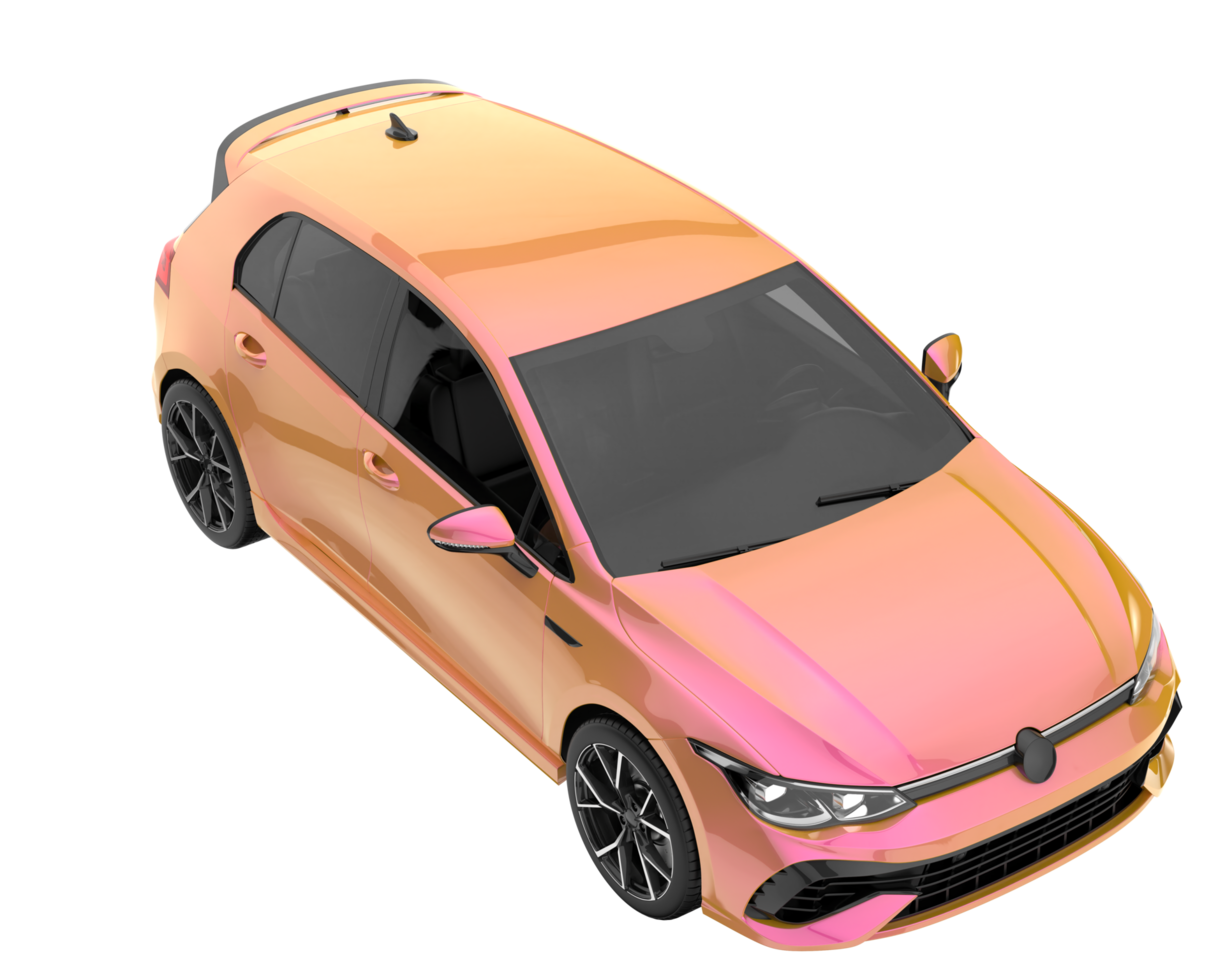 Modern car isolated on transparent background. 3d rendering - illustration png