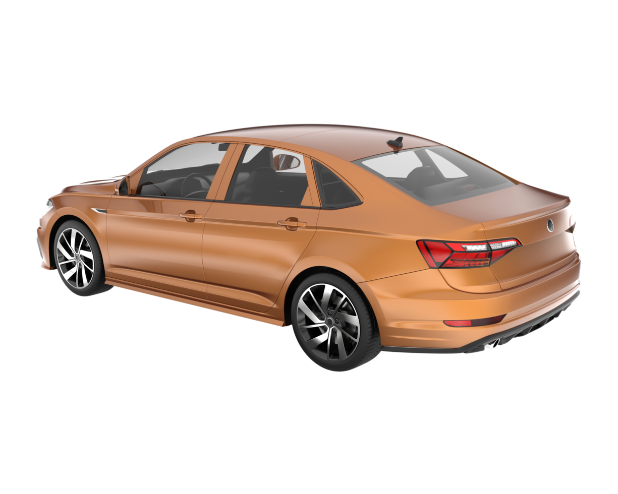 Modern car isolated on transparent background. 3d rendering - illustration png