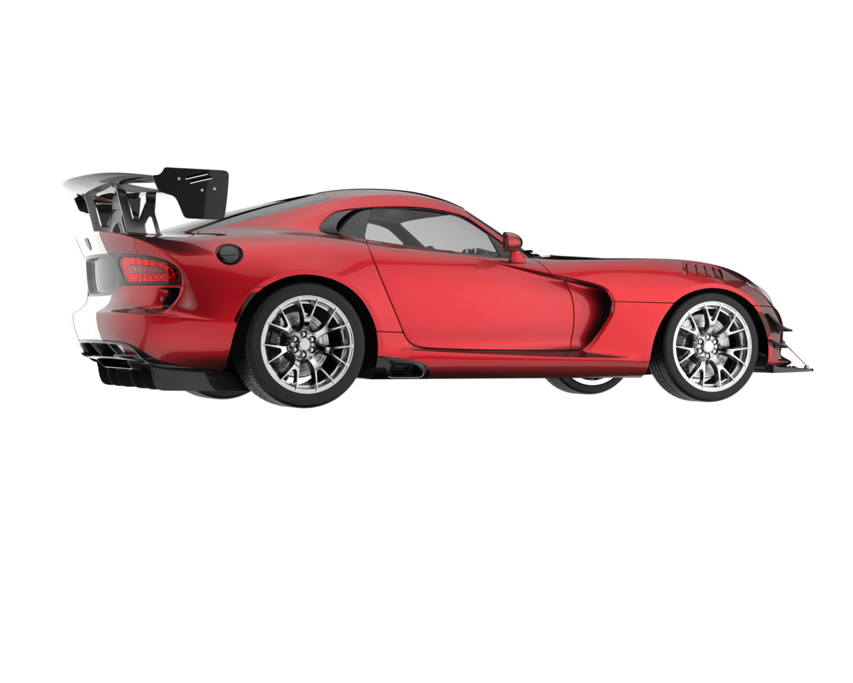 Muscle car isolated on transparent background. 3d rendering - illustration png