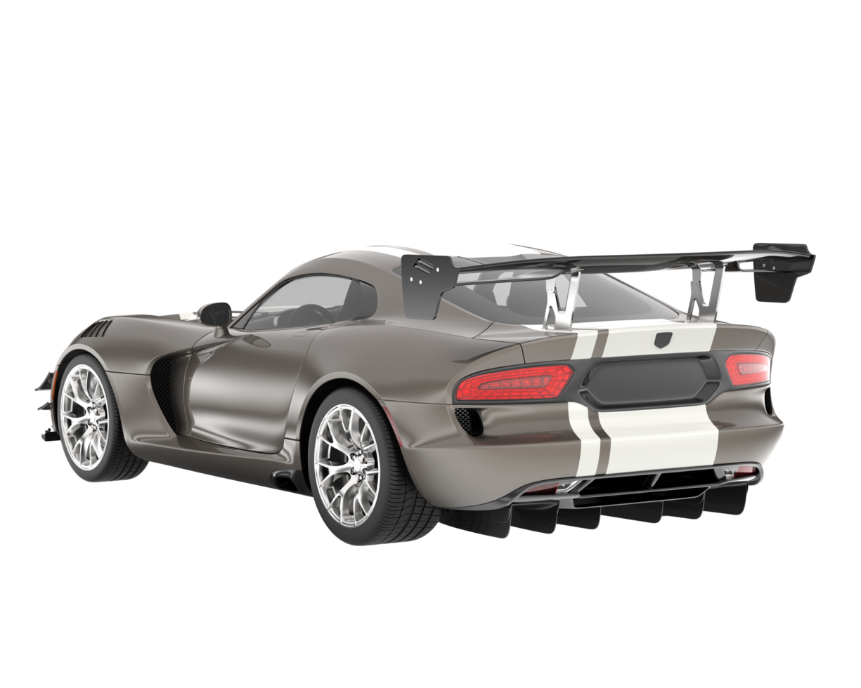 voiture de muscle isolée sur fond transparent. rendu 3d - illustration png