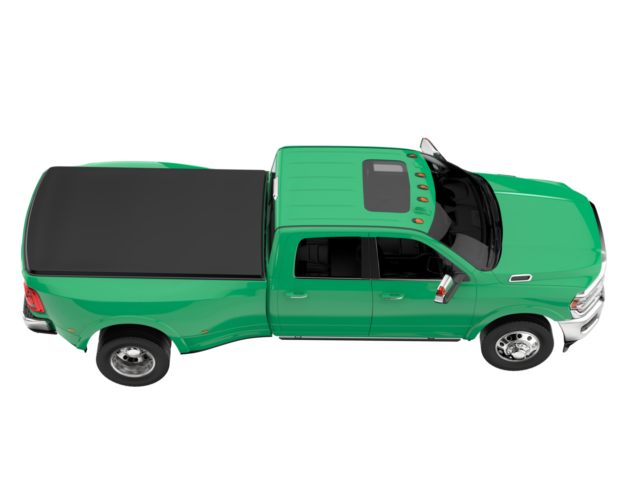Pickup truck isolated on transparent background. 3d rendering - illustration png