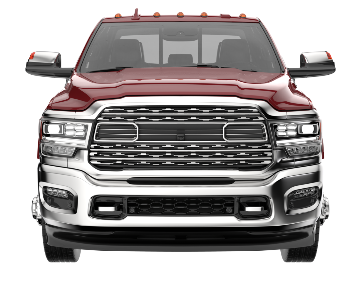 Pickup truck isolated on transparent background. 3d rendering - illustration png