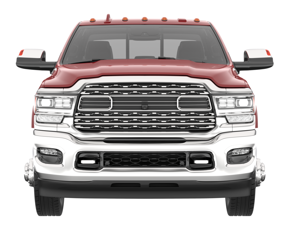 Pickup truck isolated on transparent background. 3d rendering - illustration png