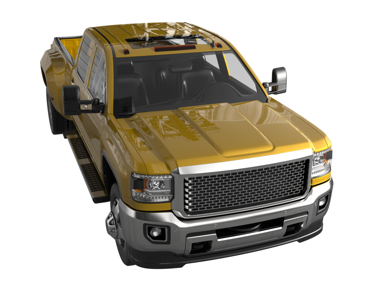 Pickup truck isolated on transparent background. 3d rendering - illustration png