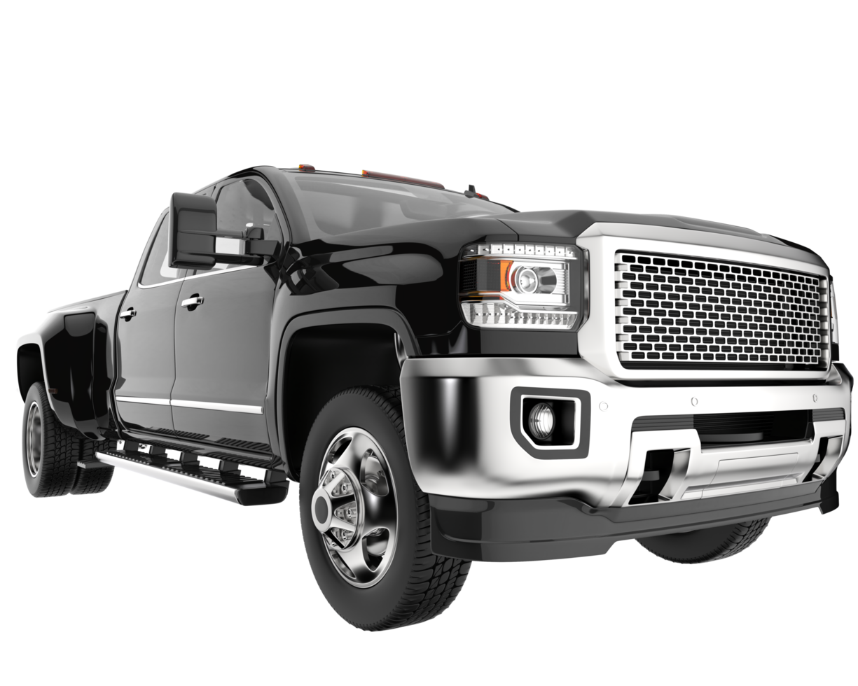 Pickup truck isolated on transparent background. 3d rendering - illustration png