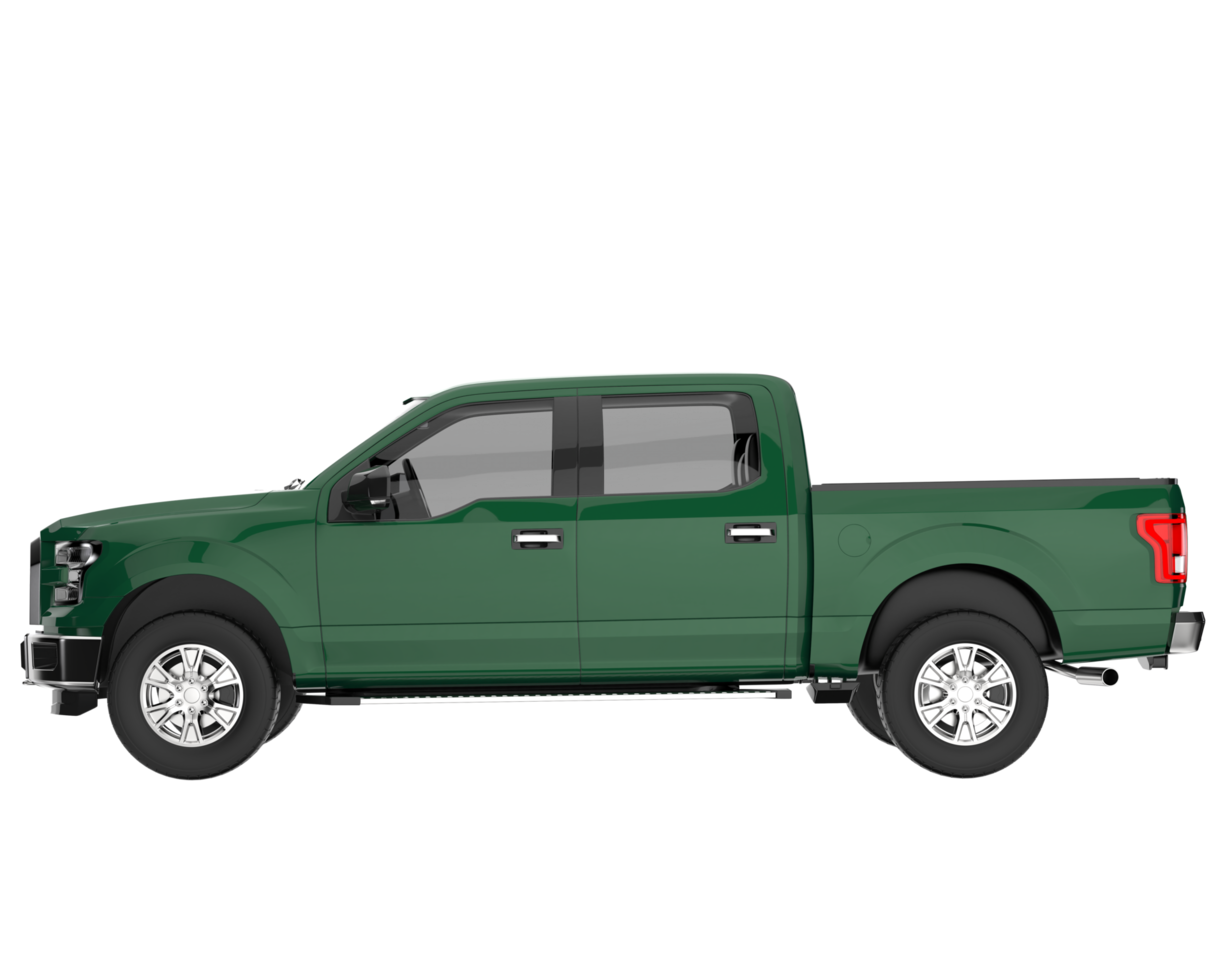 Pickup truck isolated on transparent background. 3d rendering - illustration png