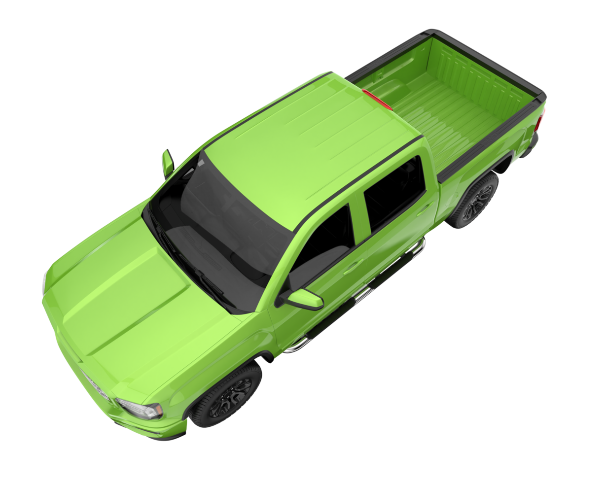 Pickup truck isolated on transparent background. 3d rendering - illustration png