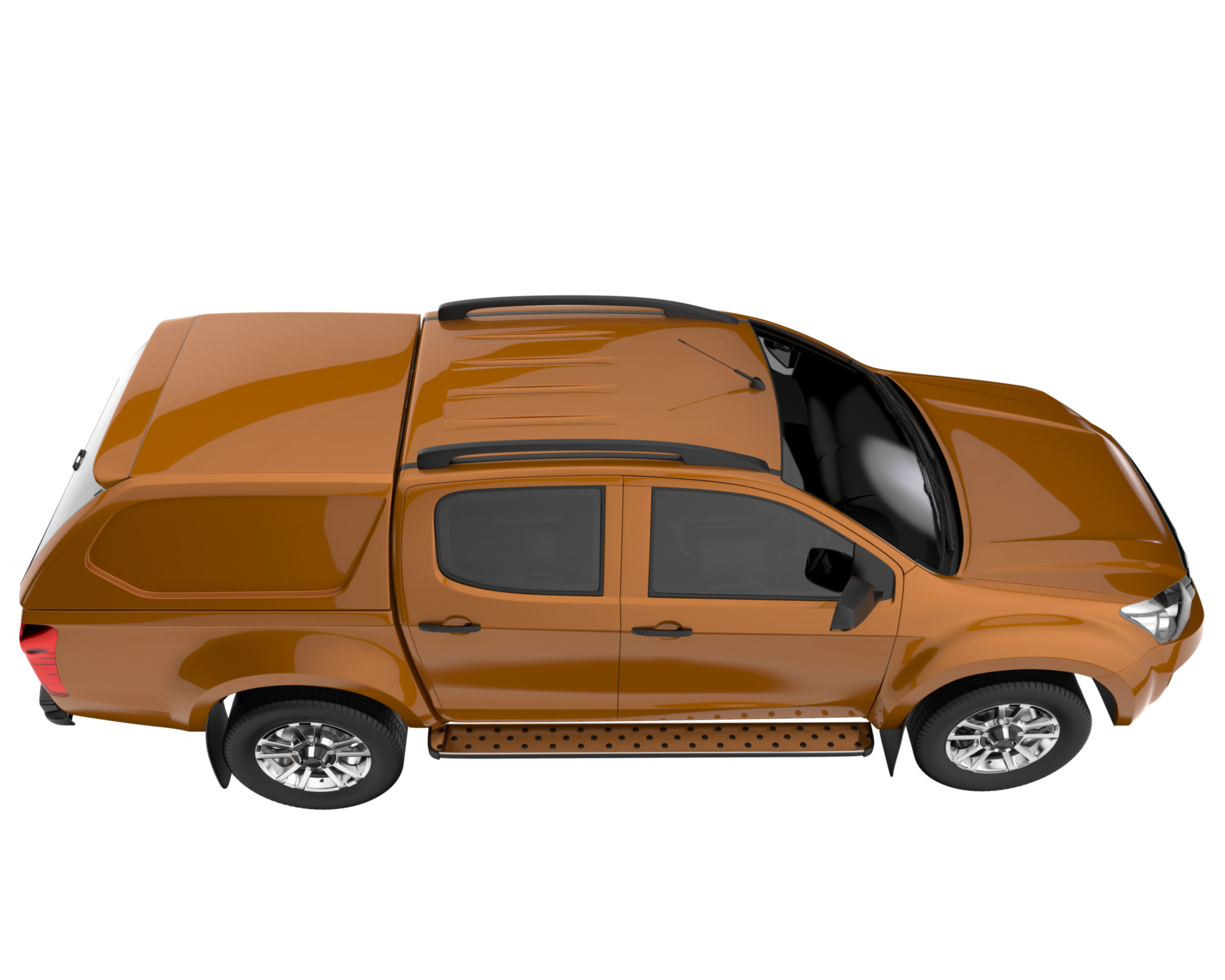 Pickup truck isolated on transparent background. 3d rendering - illustration png