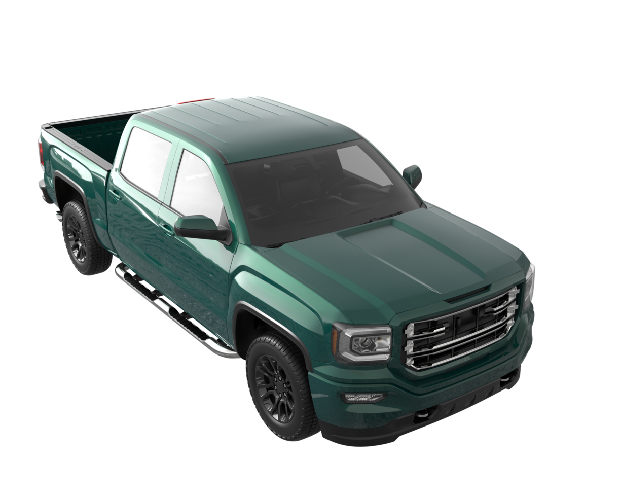 Pickup truck isolated on transparent background. 3d rendering - illustration png