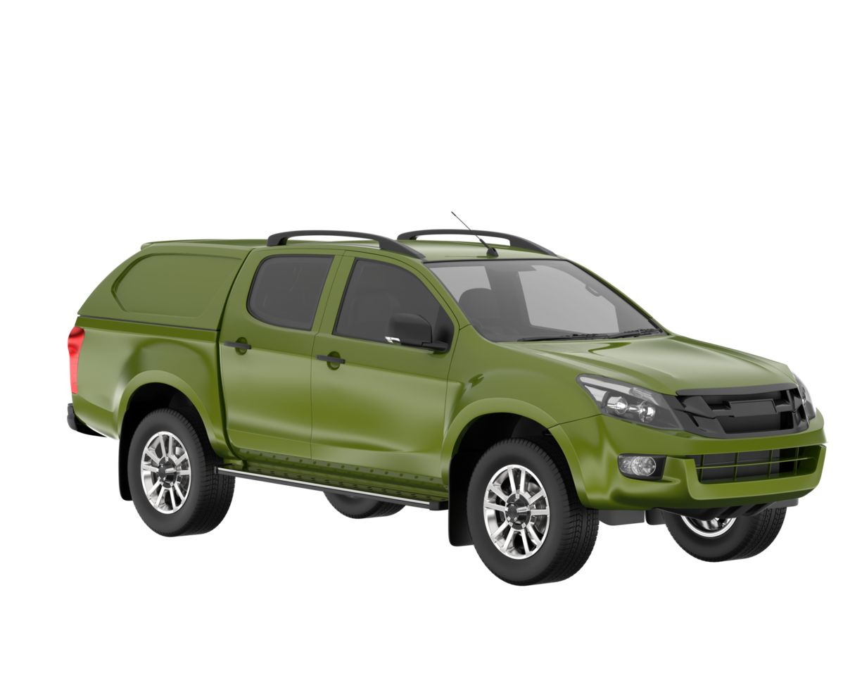 Pickup truck isolated on transparent background. 3d rendering - illustration png
