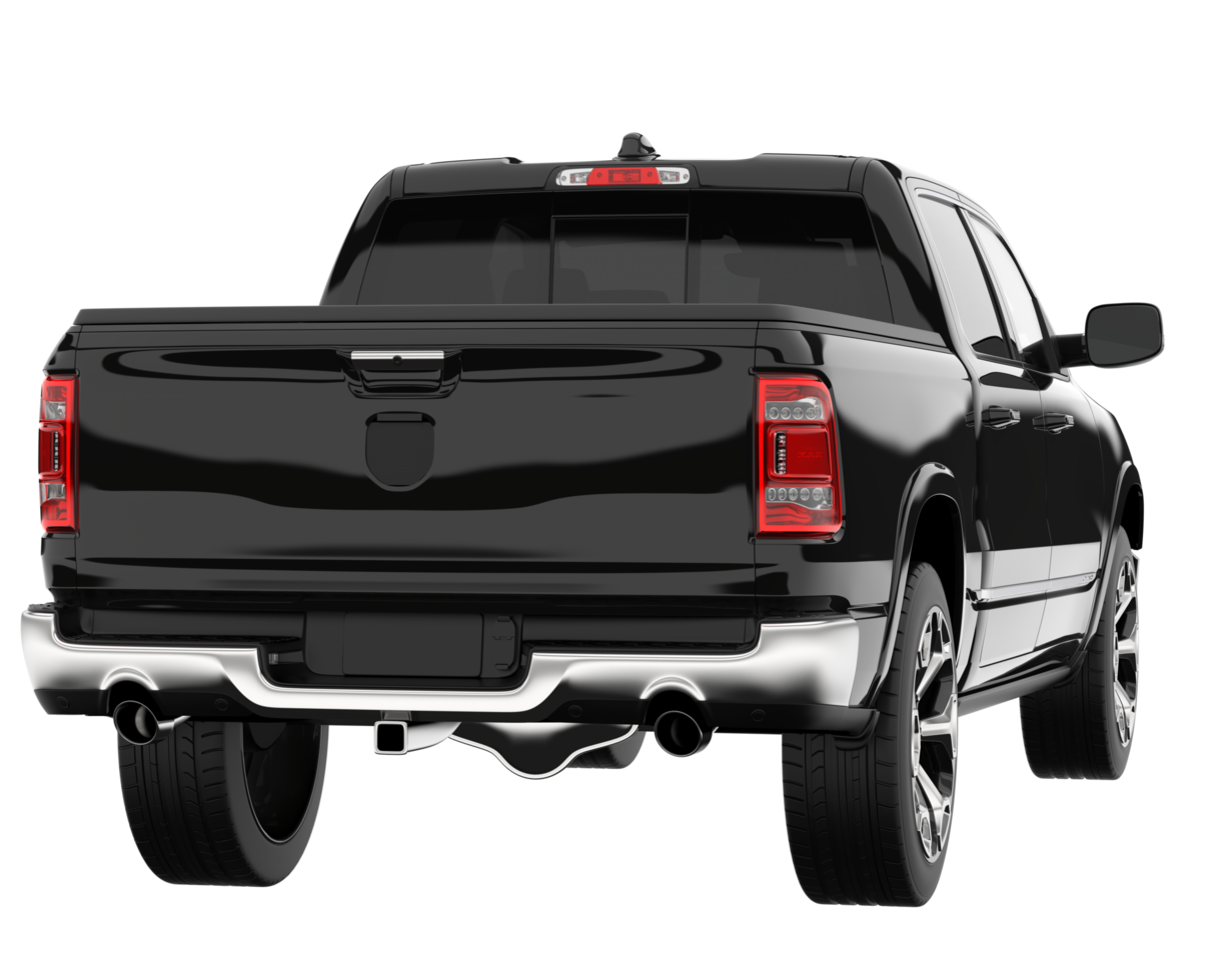 Pickup truck isolated on transparent background. 3d rendering - illustration png