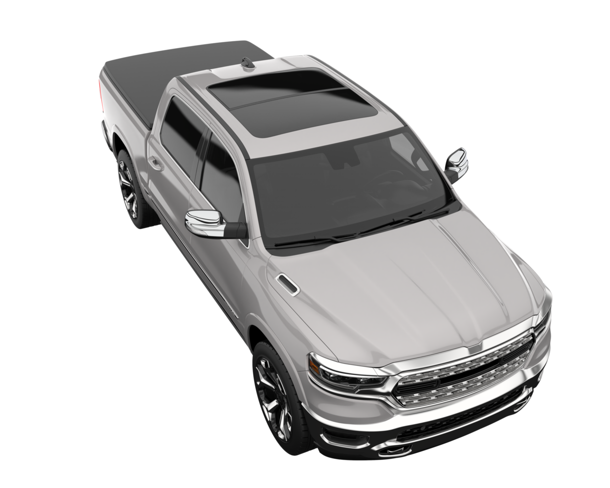 Pickup truck isolated on transparent background. 3d rendering - illustration png