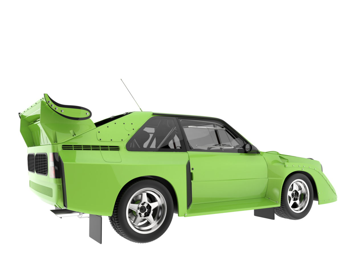 Race car isolated on transparent background. 3d rendering - illustration png