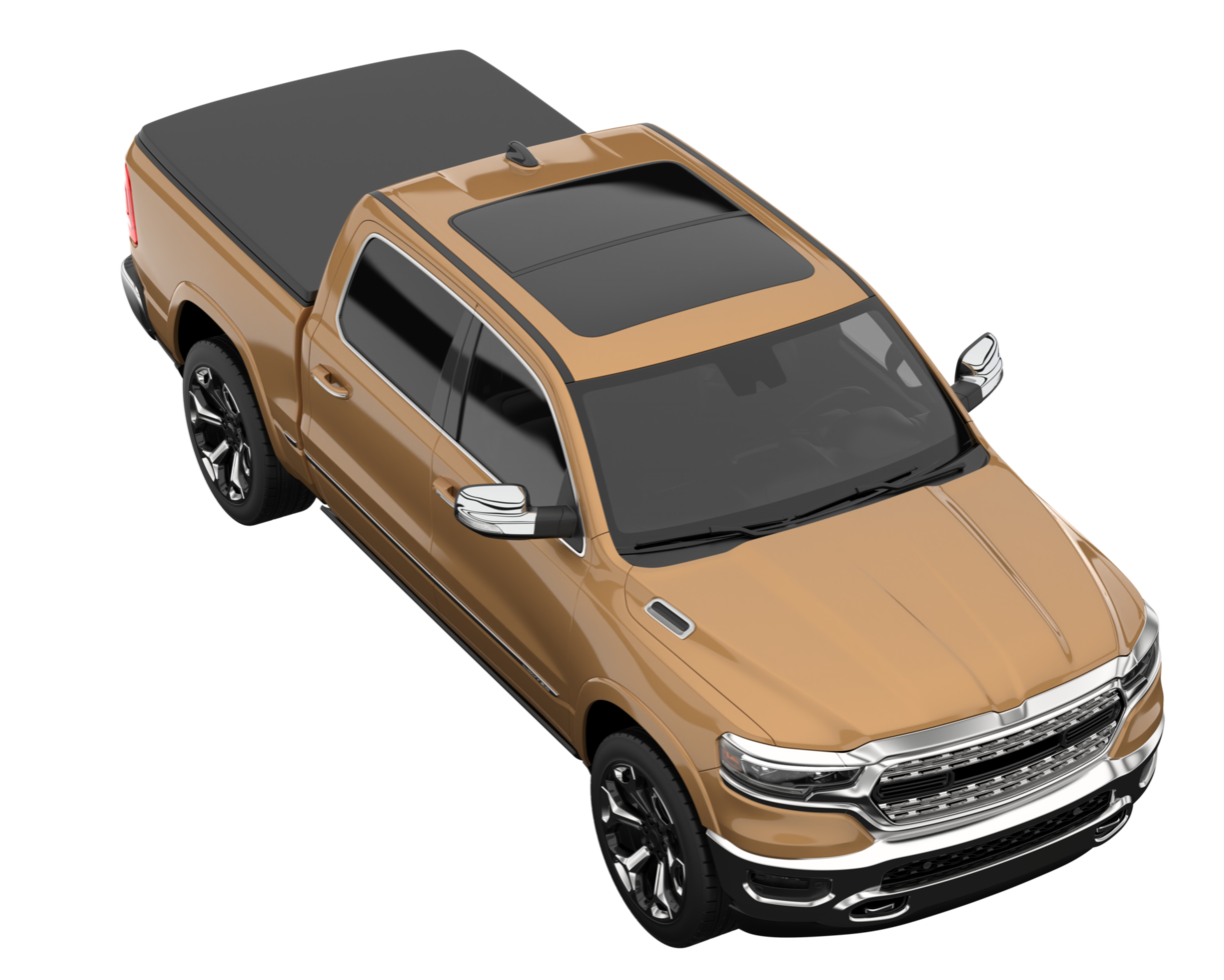 Pickup truck isolated on transparent background. 3d rendering - illustration png