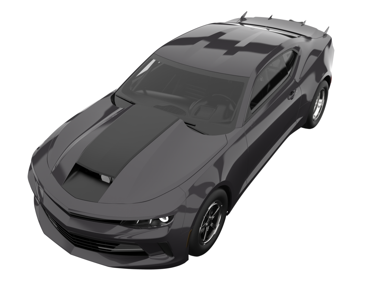 Race car isolated on transparent background. 3d rendering - illustration png