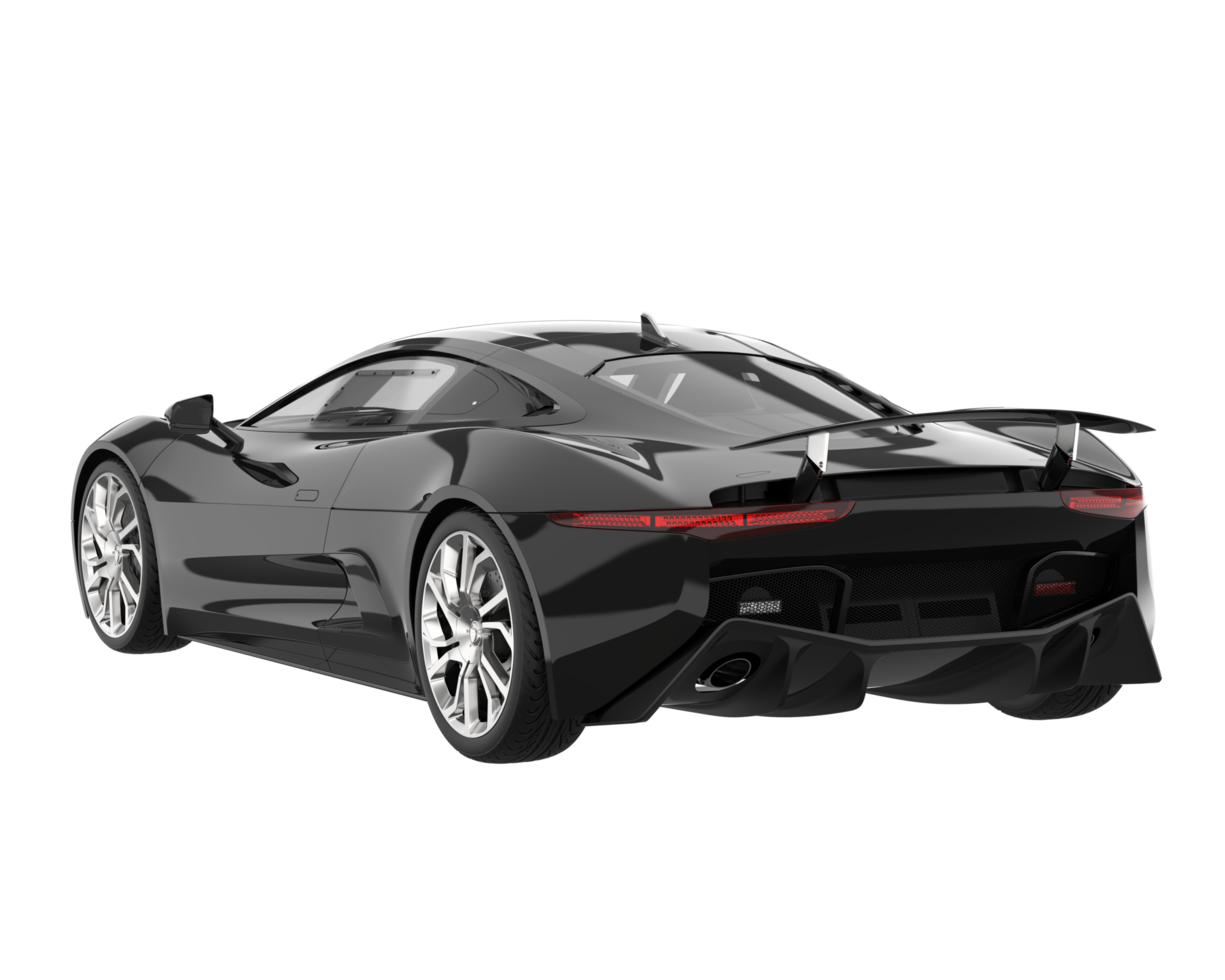 Race car isolated on transparent background. 3d rendering - illustration png