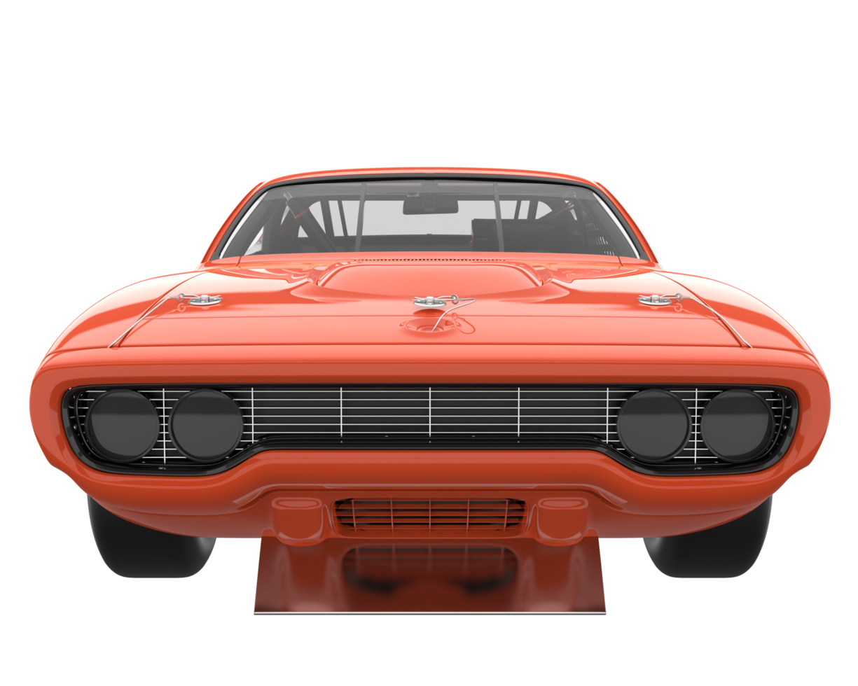 Race car isolated on transparent background. 3d rendering - illustration png