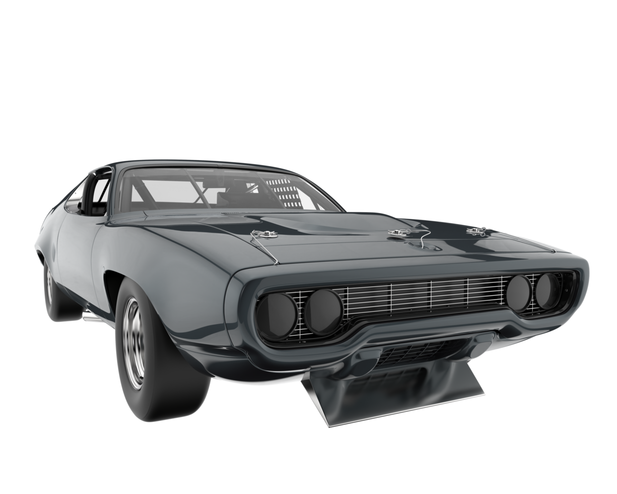 carro de corrida isolado em fundo transparente. renderização 3D - ilustração png