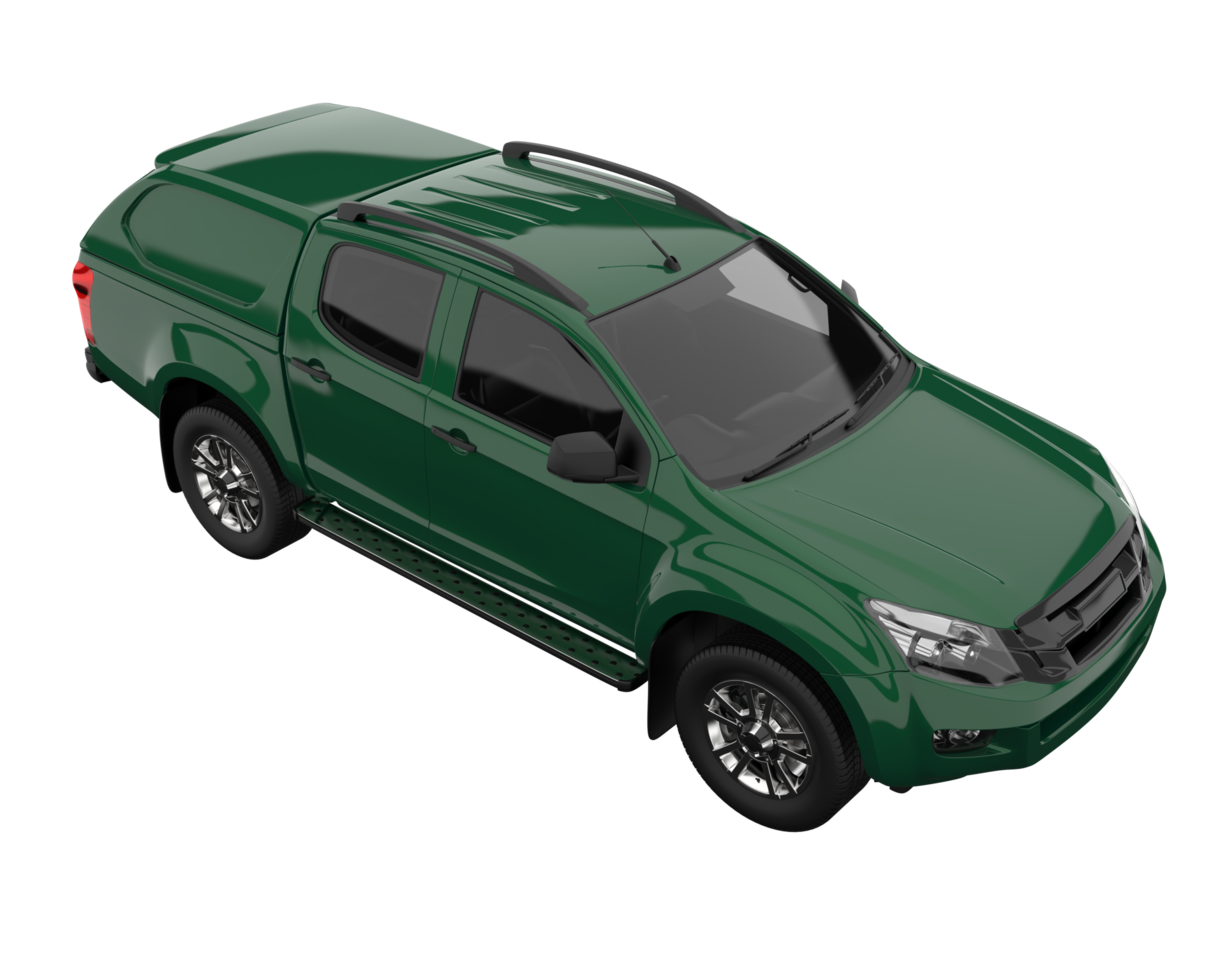 Pickup truck isolated on transparent background. 3d rendering - illustration png
