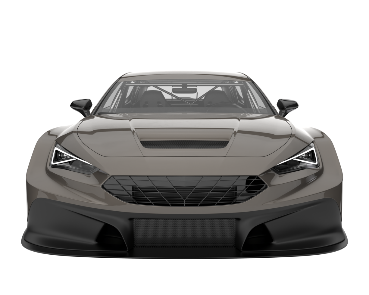 Race car isolated on transparent background. 3d rendering - illustration png