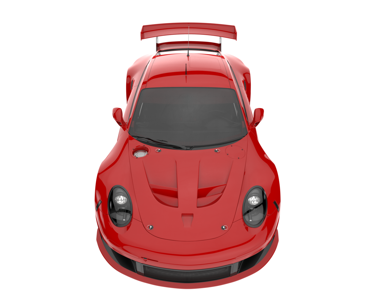 Race car isolated on transparent background. 3d rendering - illustration png