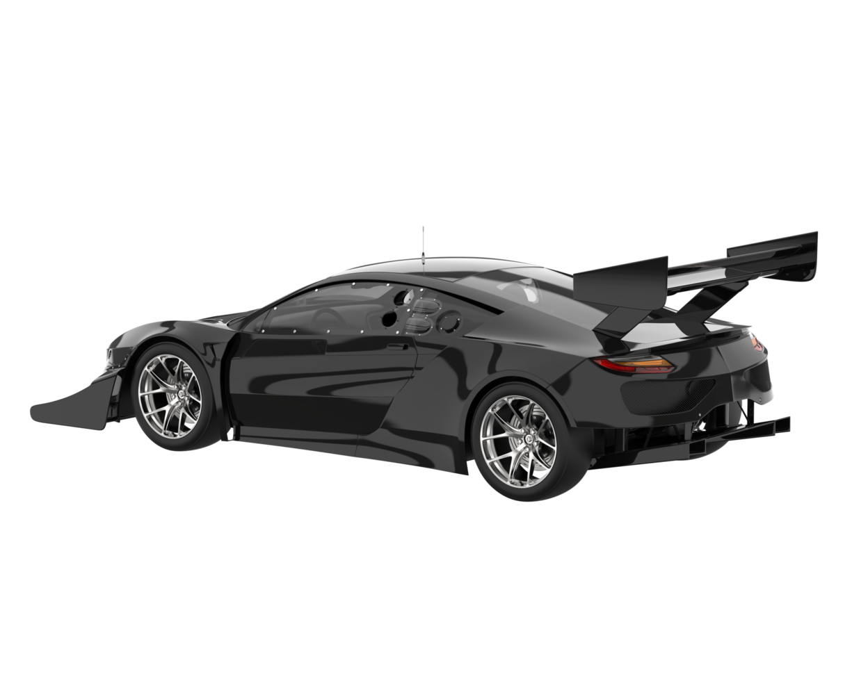 Race car isolated on transparent background. 3d rendering - illustration png