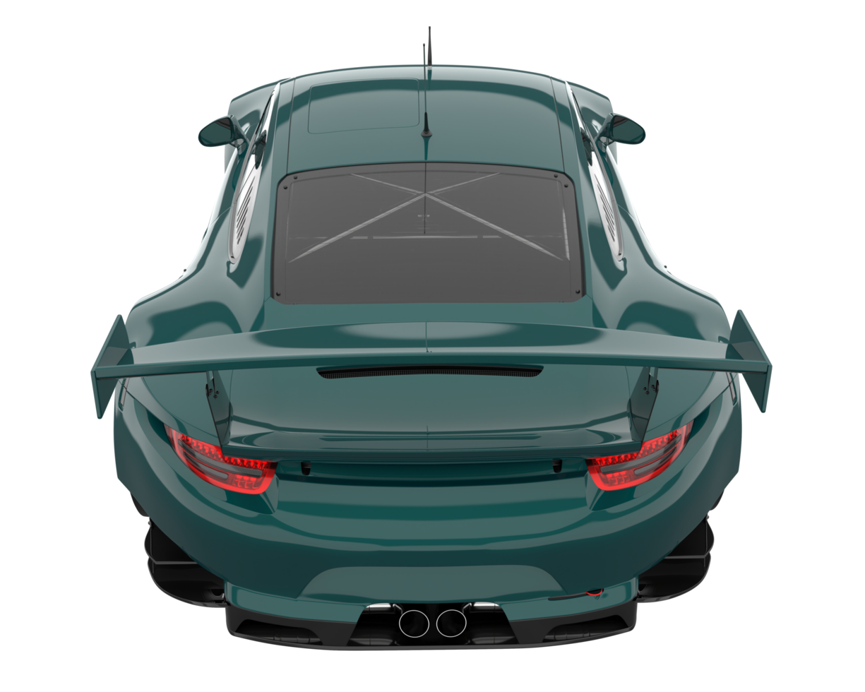 Race car isolated on transparent background. 3d rendering - illustration png