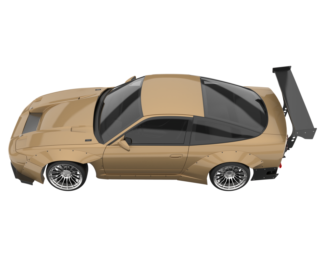 Race car isolated on transparent background. 3d rendering - illustration png